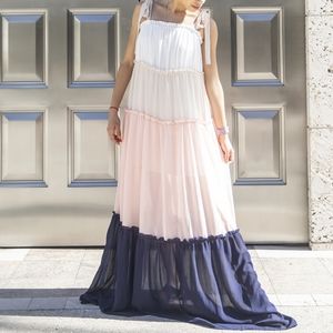 New w/o tags Fanco Multi-Colored Maxi Dress Size S